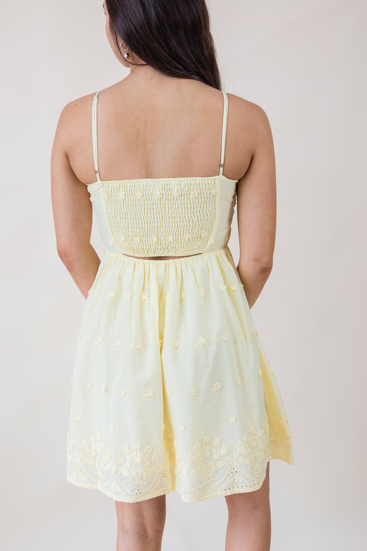Beachglass Embroidered Mini Dress