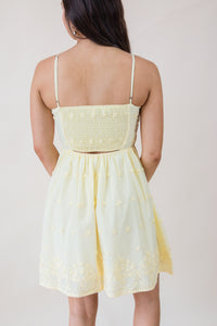 Beachglass Embroidered Mini Dress