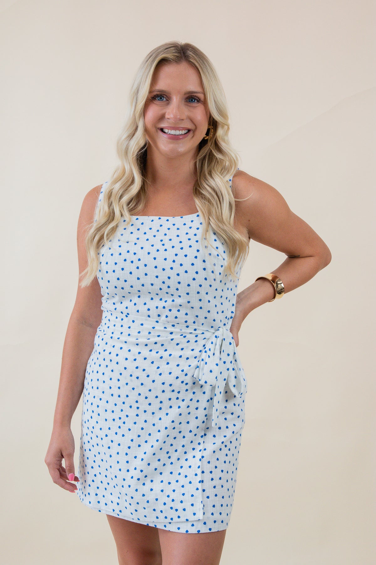 Tidepool Wrap Over Mini Dress