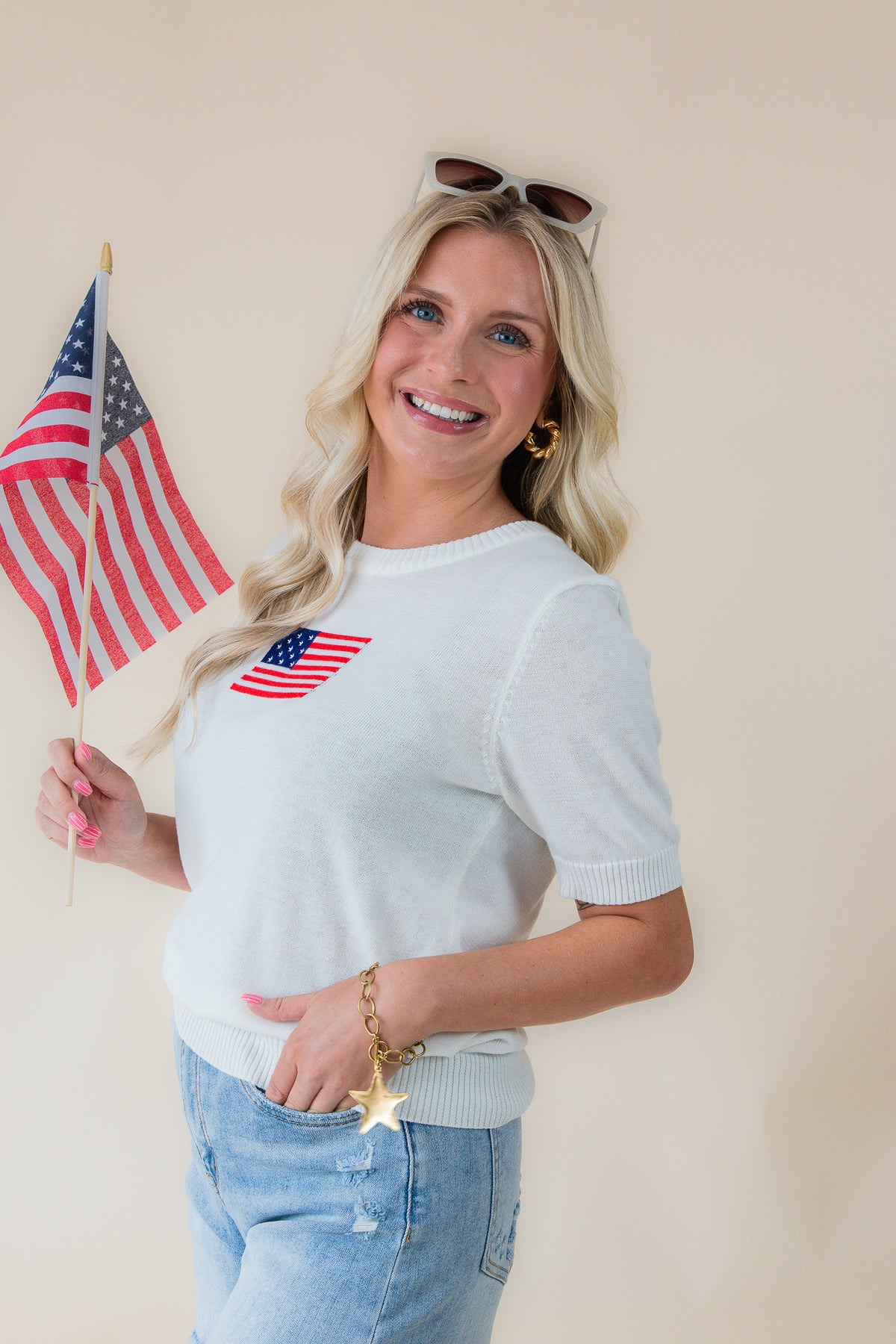 Usa Flag SS Top