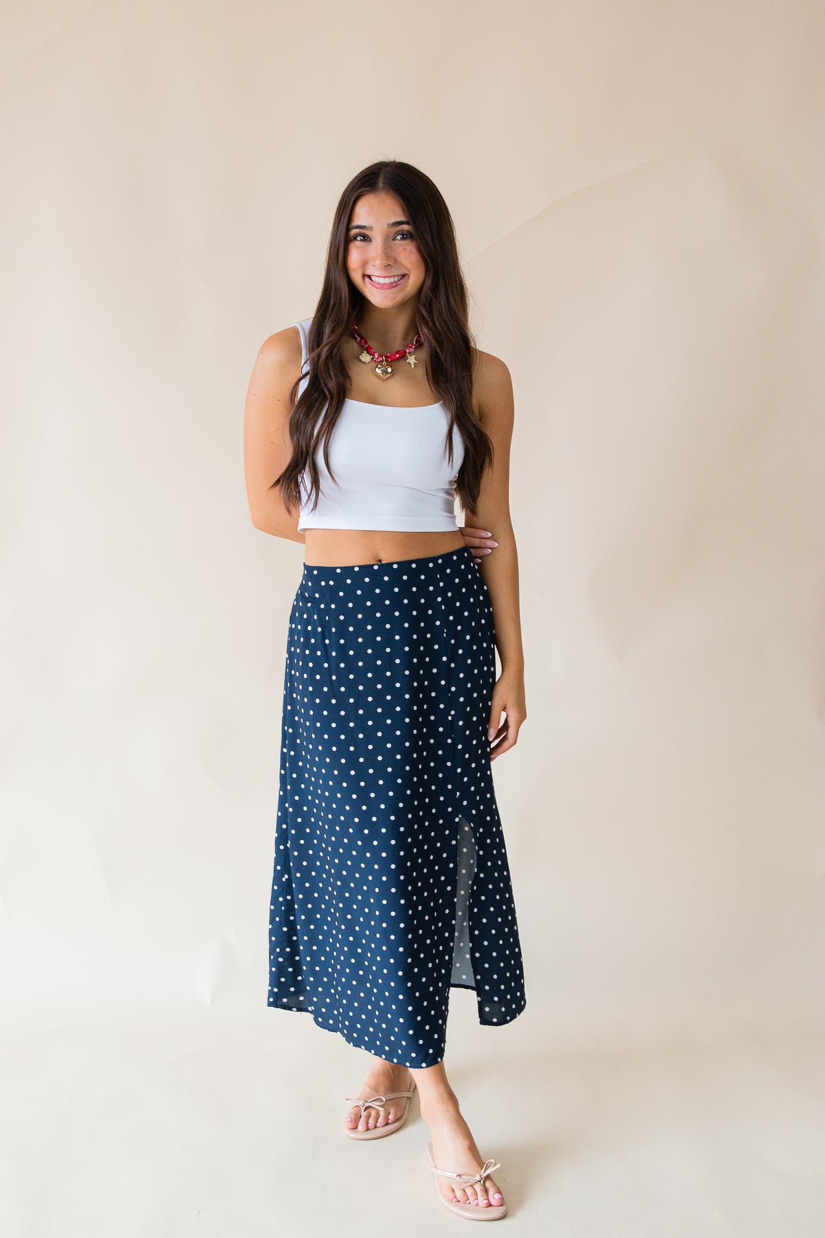 Zoe Midi Slip Skirt