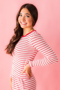 Night In Stripes LS Top