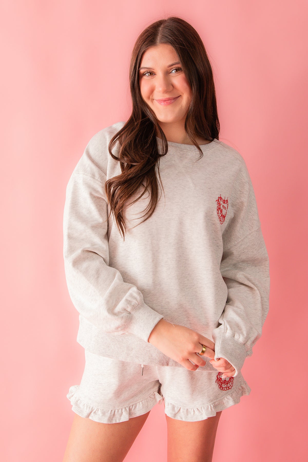 Valentine Sweat Set Top