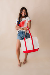 Sleeveless Patriot Sweater