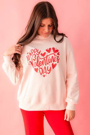Mock Neck Valentines Sweatshirt
