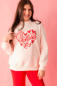 Mock Neck Valentines Sweatshirt
