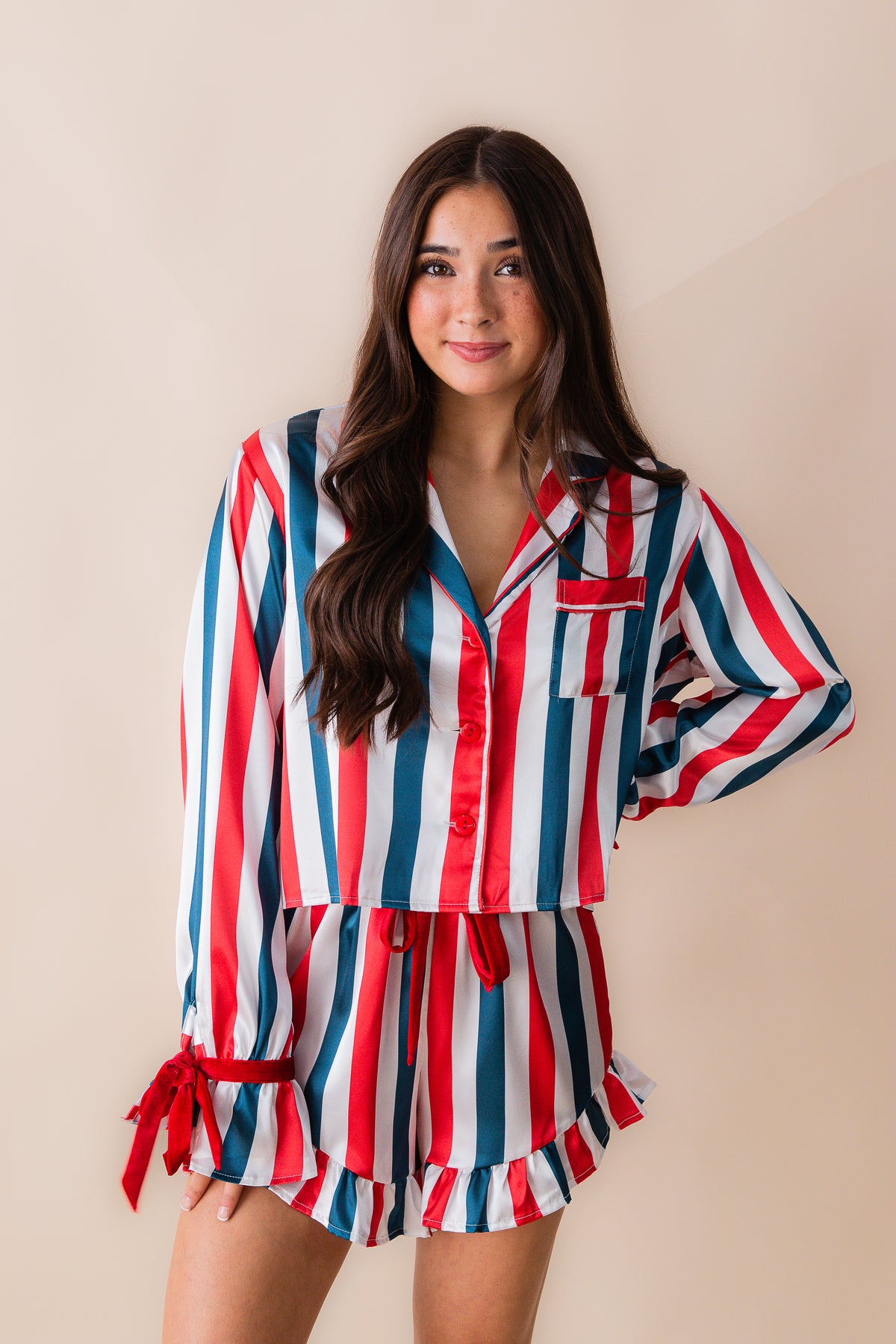 Velvet Bow Set 4th Stripe