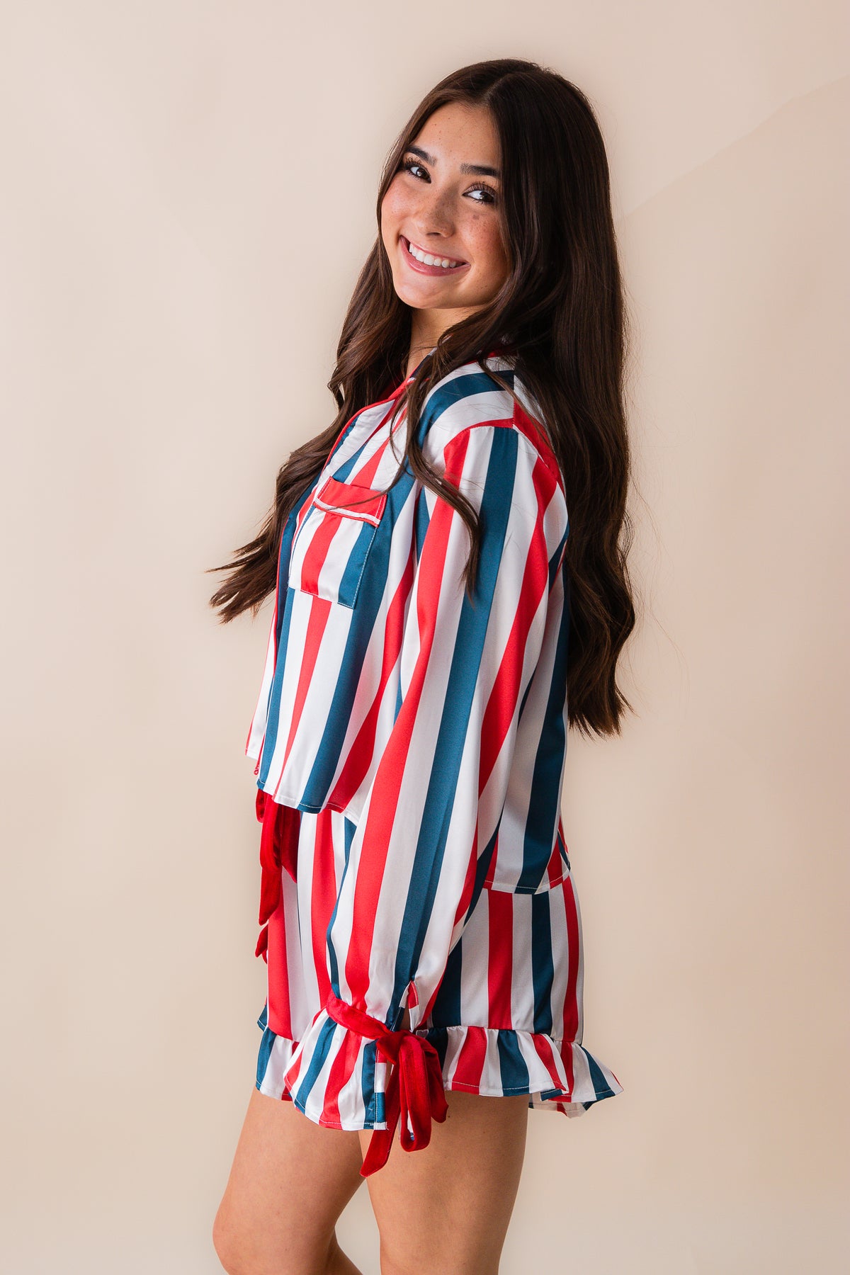 Velvet Bow Set 4th Stripe