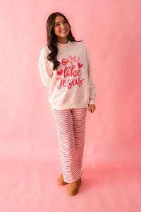Heart Embroidered Sweatshirt