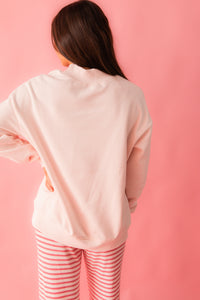 Heart Embroidered Sweatshirt