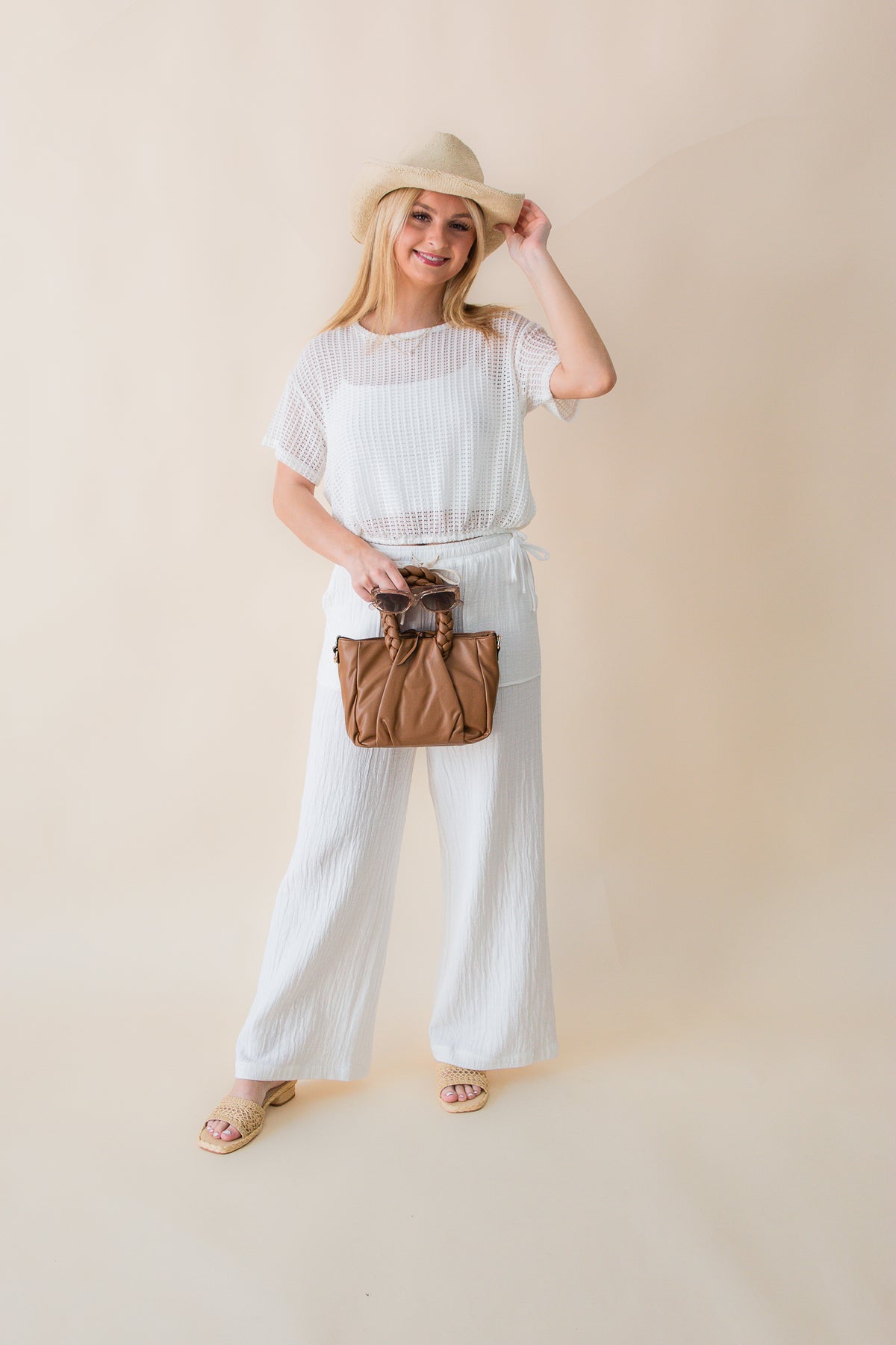 Ridge Elastic Hem Top