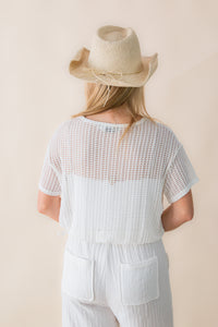 Ridge Elastic Hem Top