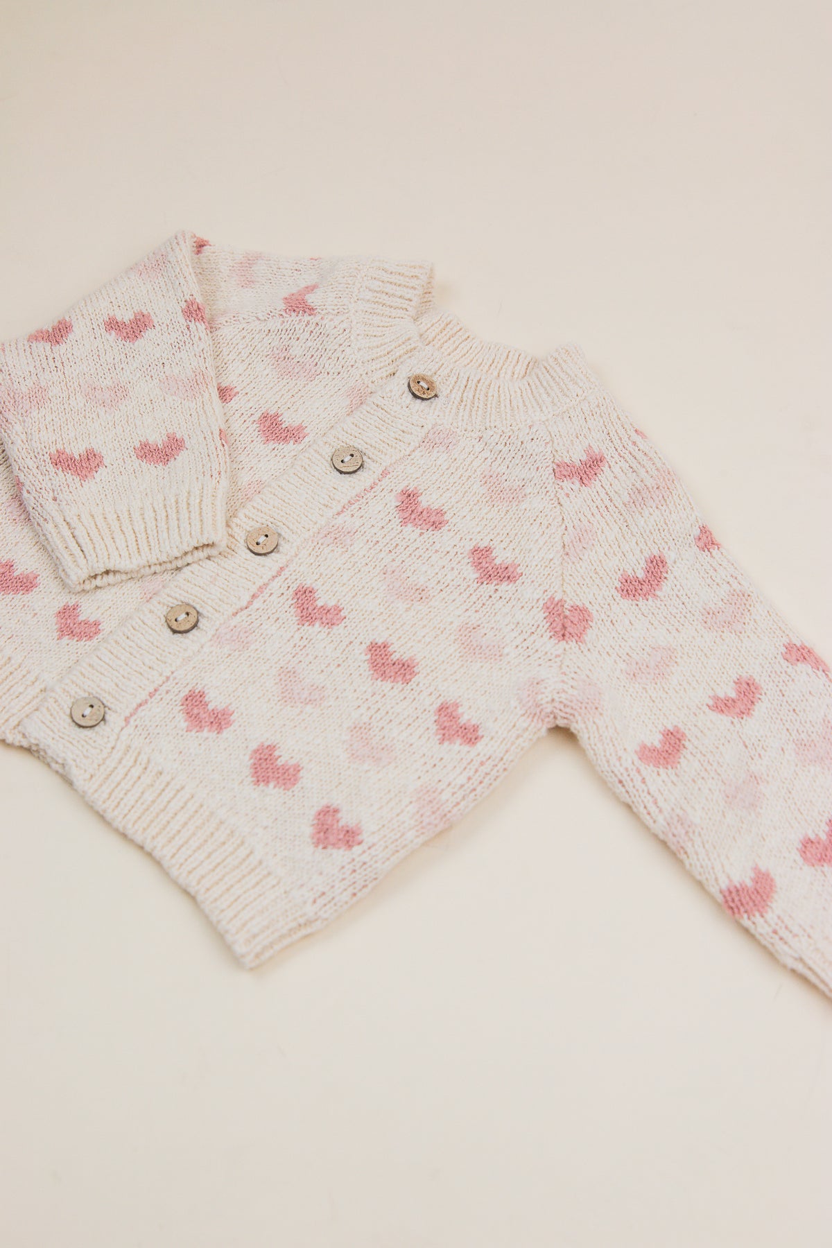 Knit Cardigan Hearts