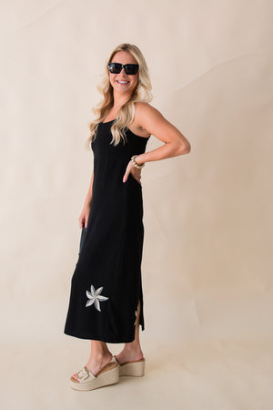 Neptune Embroidered Maxi Dress