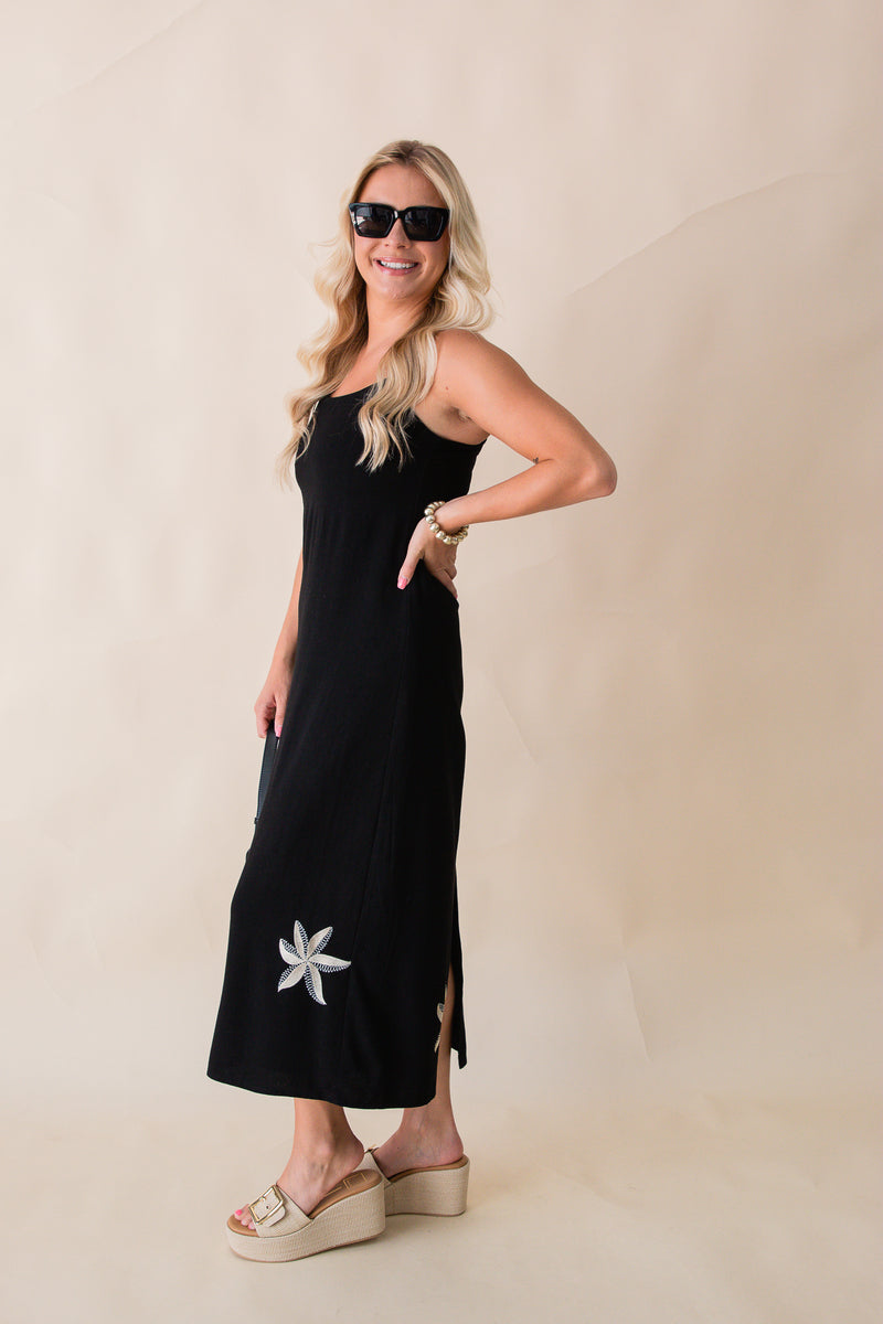 Neptune Embroidered Maxi Dress