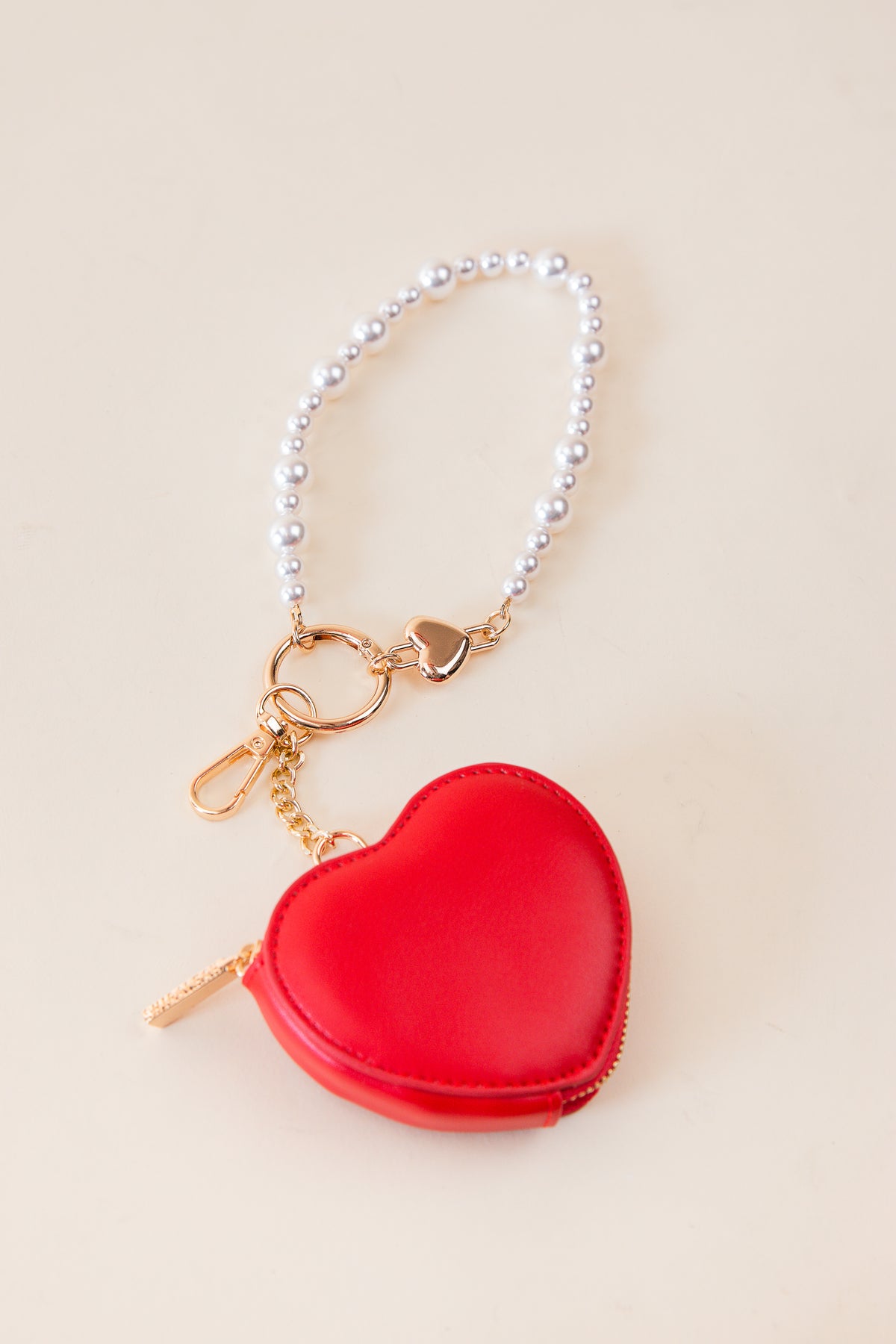 Heart Pouch Bag Charm/Key Ring
