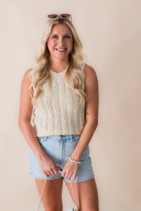 Montana Open Knit Sweater Vest