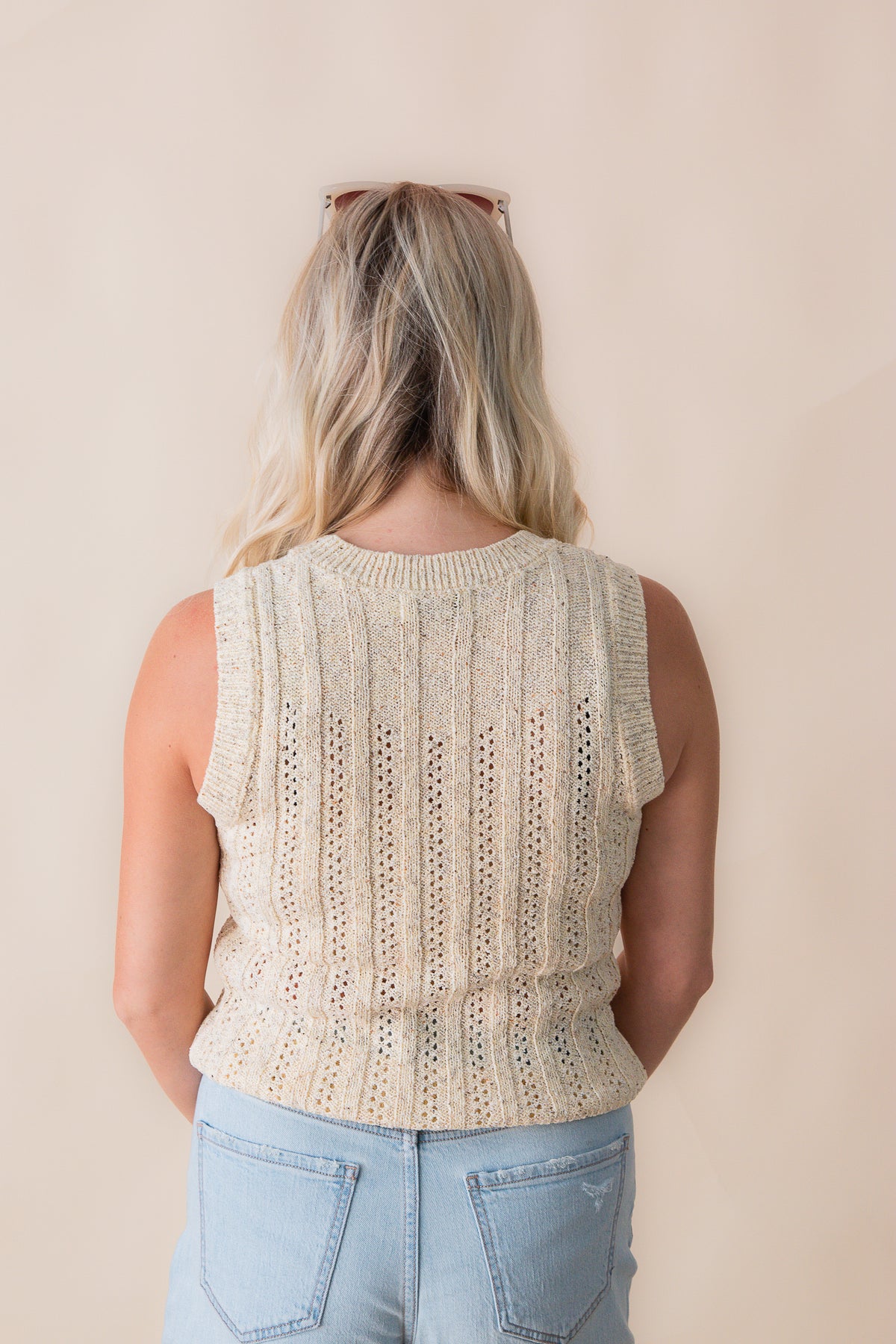 Montana Open Knit Sweater Vest
