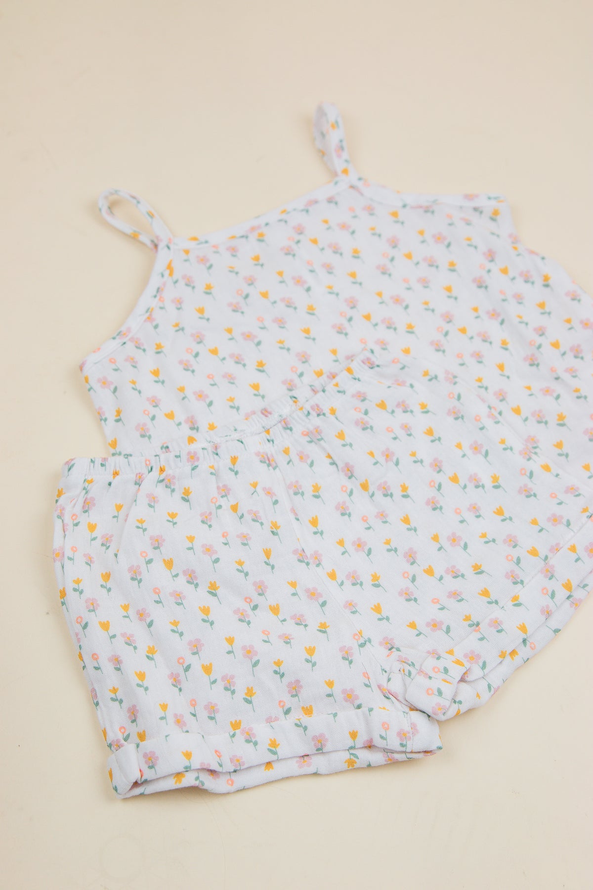 Girl's Gauze Tank & Short Set