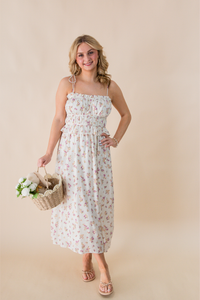 Bouquet Sweetheart Midi Dress