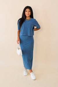 On The Go Jersey Denim Tee
