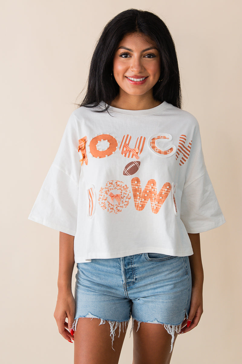 Touch Down Cropped Tee