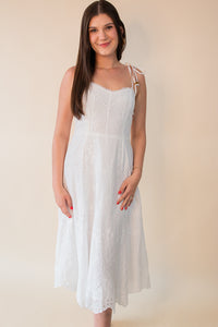 Marseline Eyelet Midi Dress