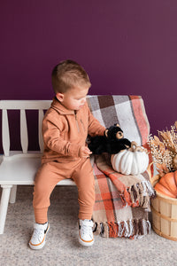 Boy's 3/4 Fleece Zip Sweatshirt