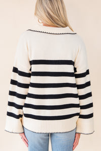 Amalie Striped Pullover