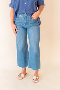 Soleil Cropped Straight Leg Jeans