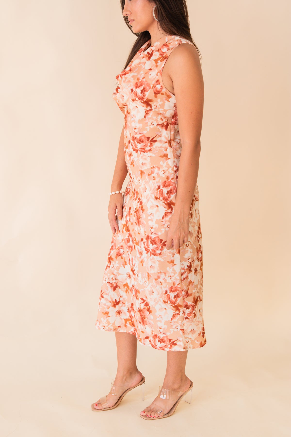 Paxtyn Floral Midi Dress