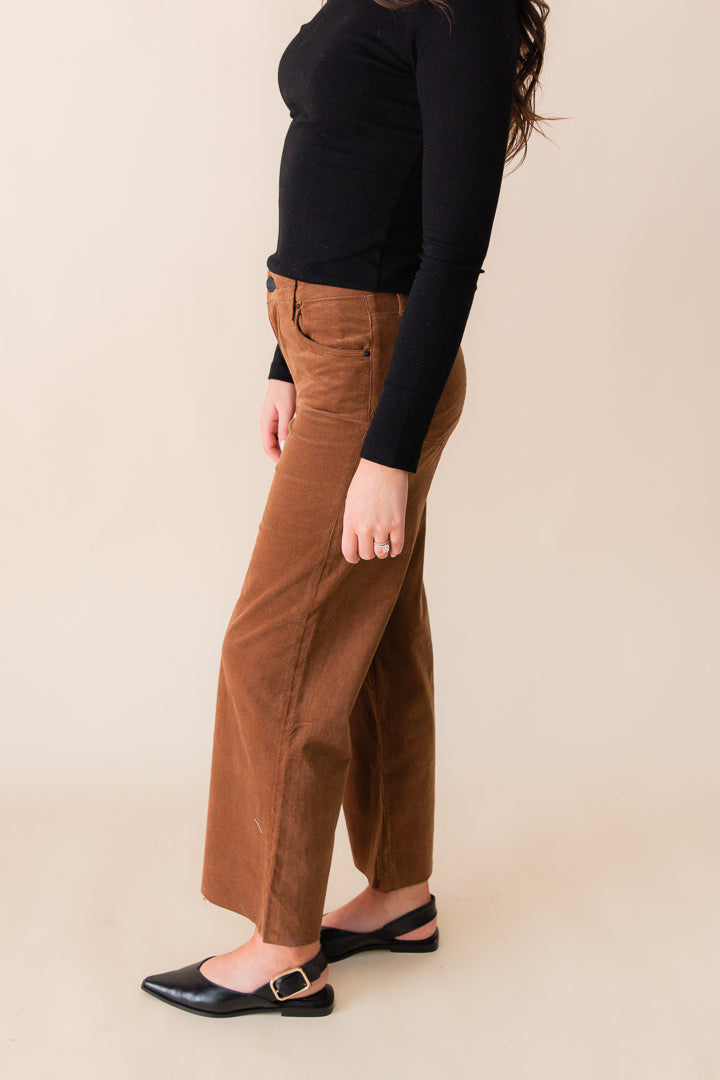 Meg High Rise Fab AB Wider Leg Raw Hem - Long Inseam