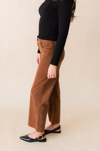 Meg High Rise Fab AB Wider Leg Raw Hem - Long Inseam