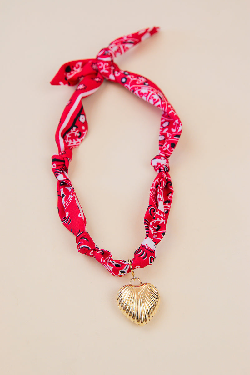Bandana Scarf Necklace Charm