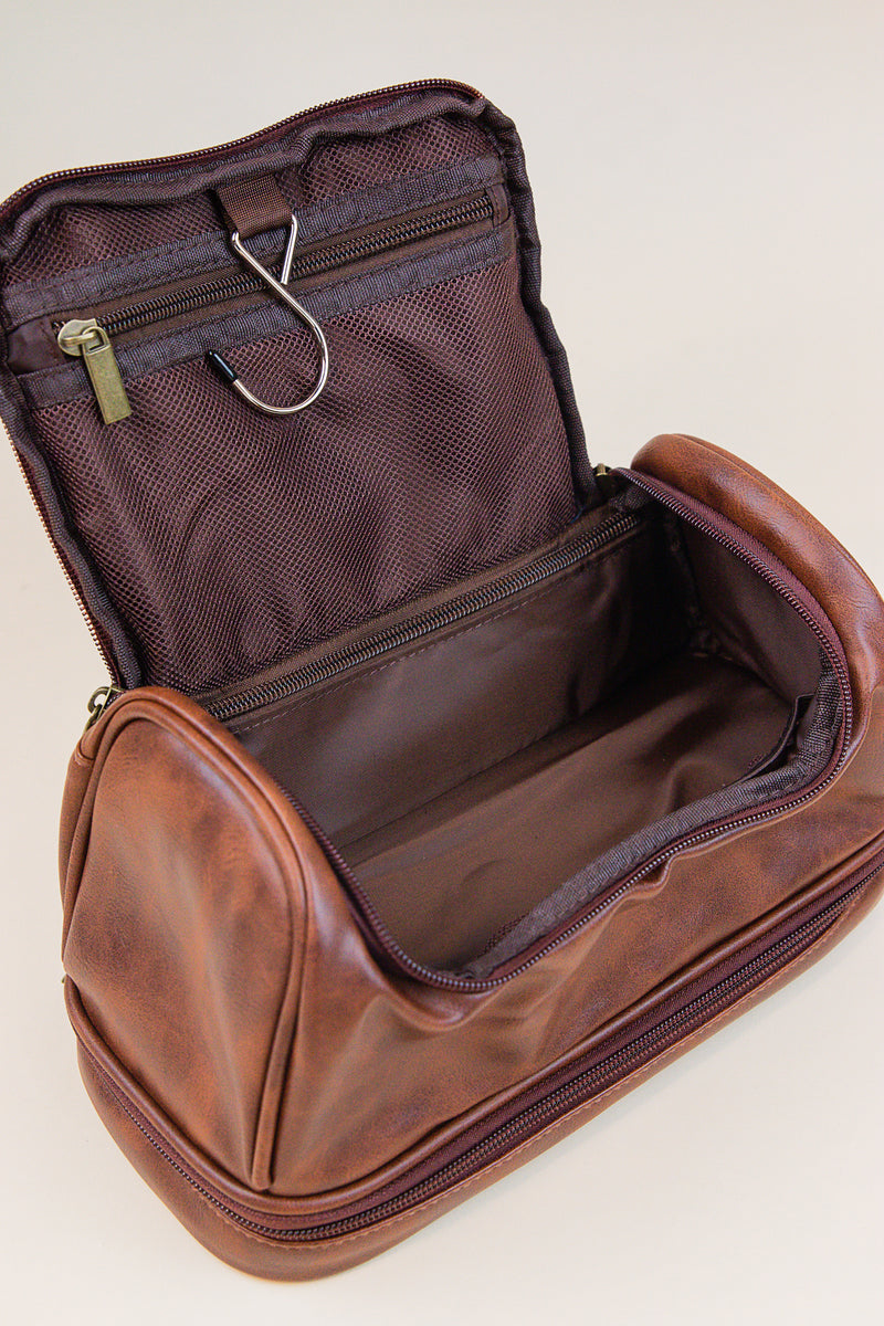 Simply Put Leather Cosmetic Bag