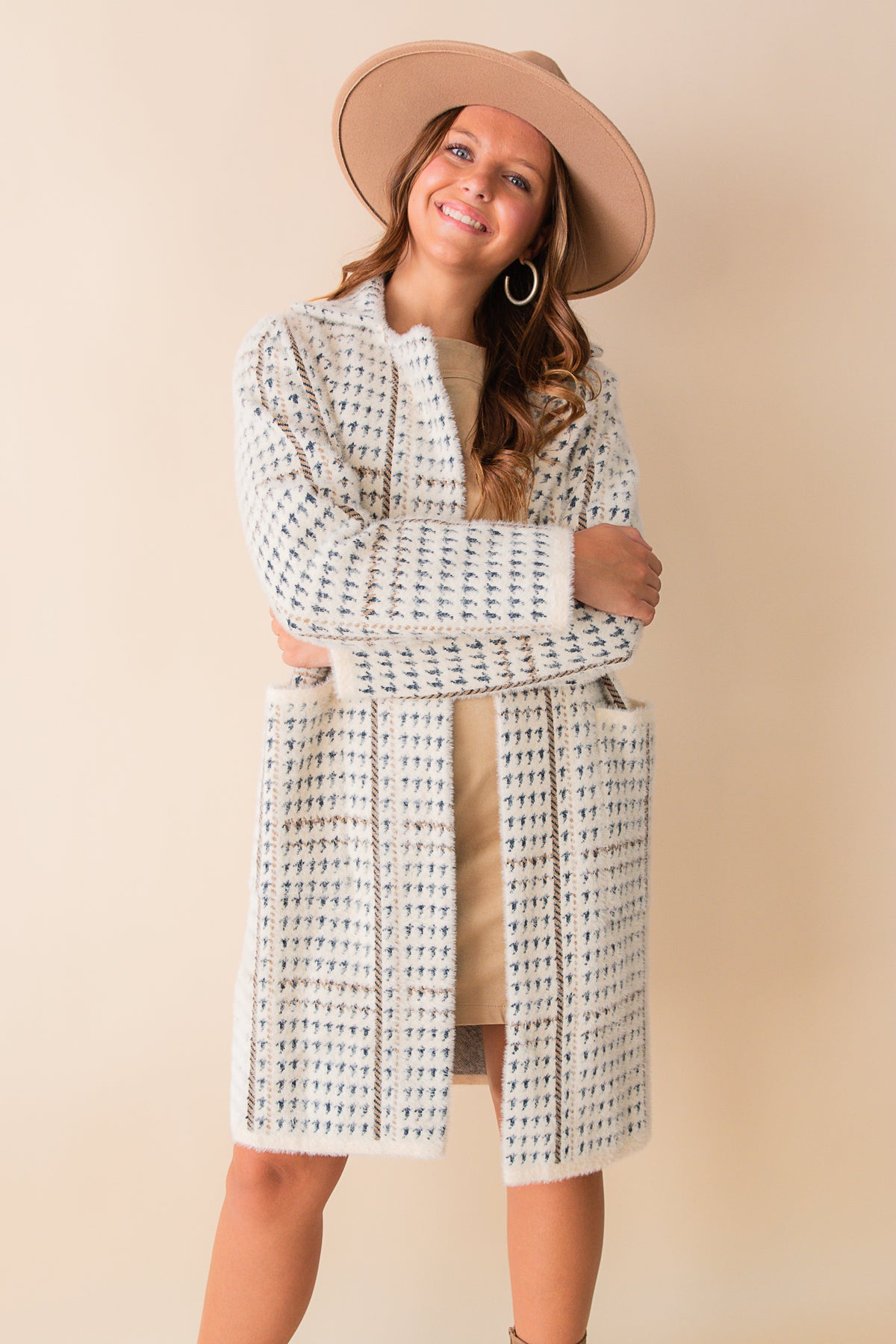 Marceau Houndstooth Coat