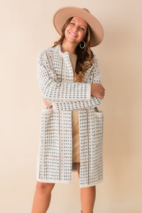 Marceau Houndstooth Coat