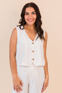 Marta Linen Vest