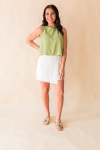 Sugarloaf Wrap Over Mini Skirt