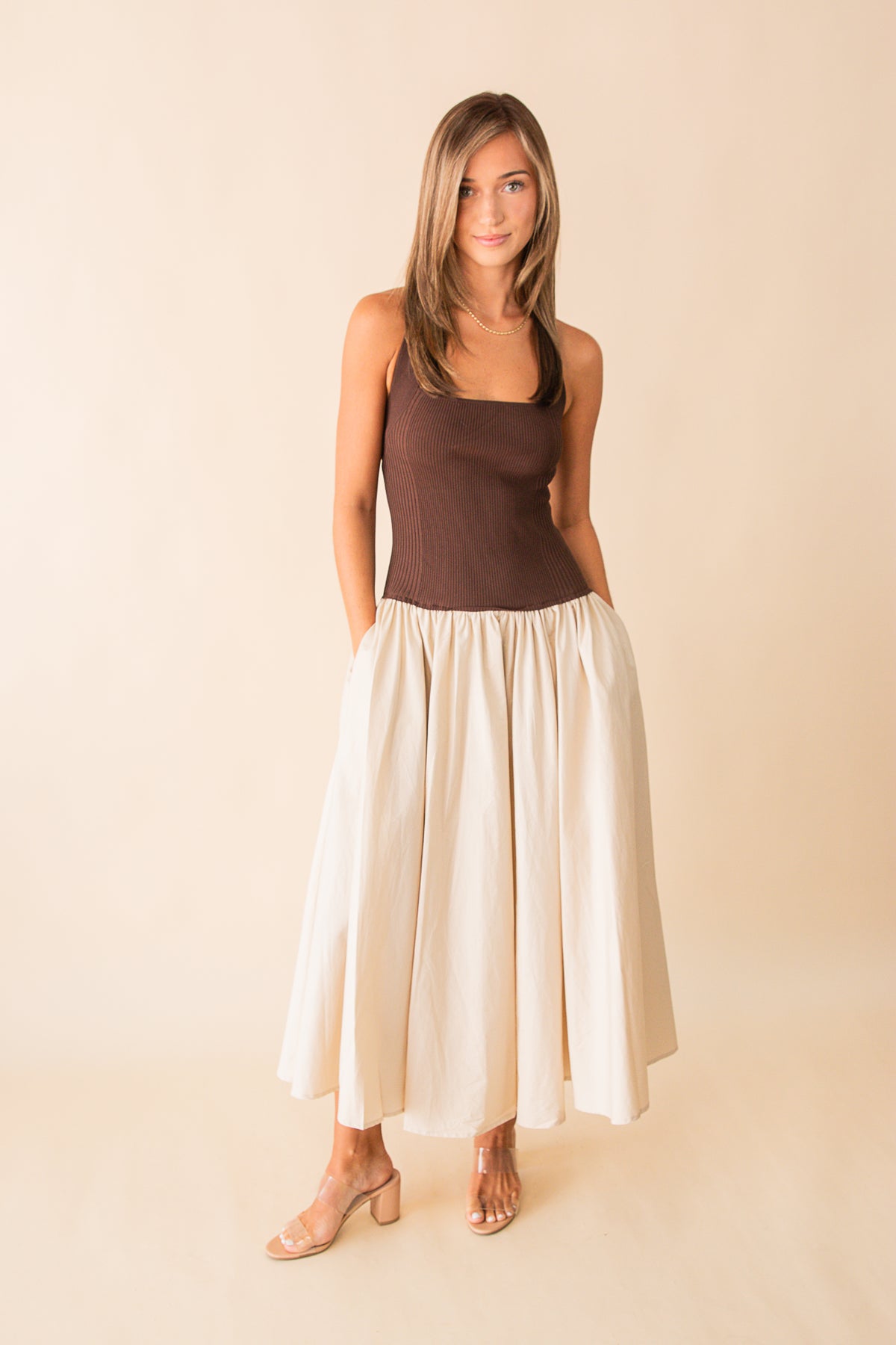 Sevilla Mixed Media Dress