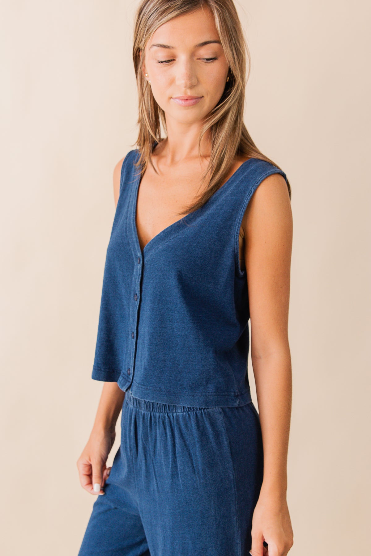 Solace Jersey Denim Top