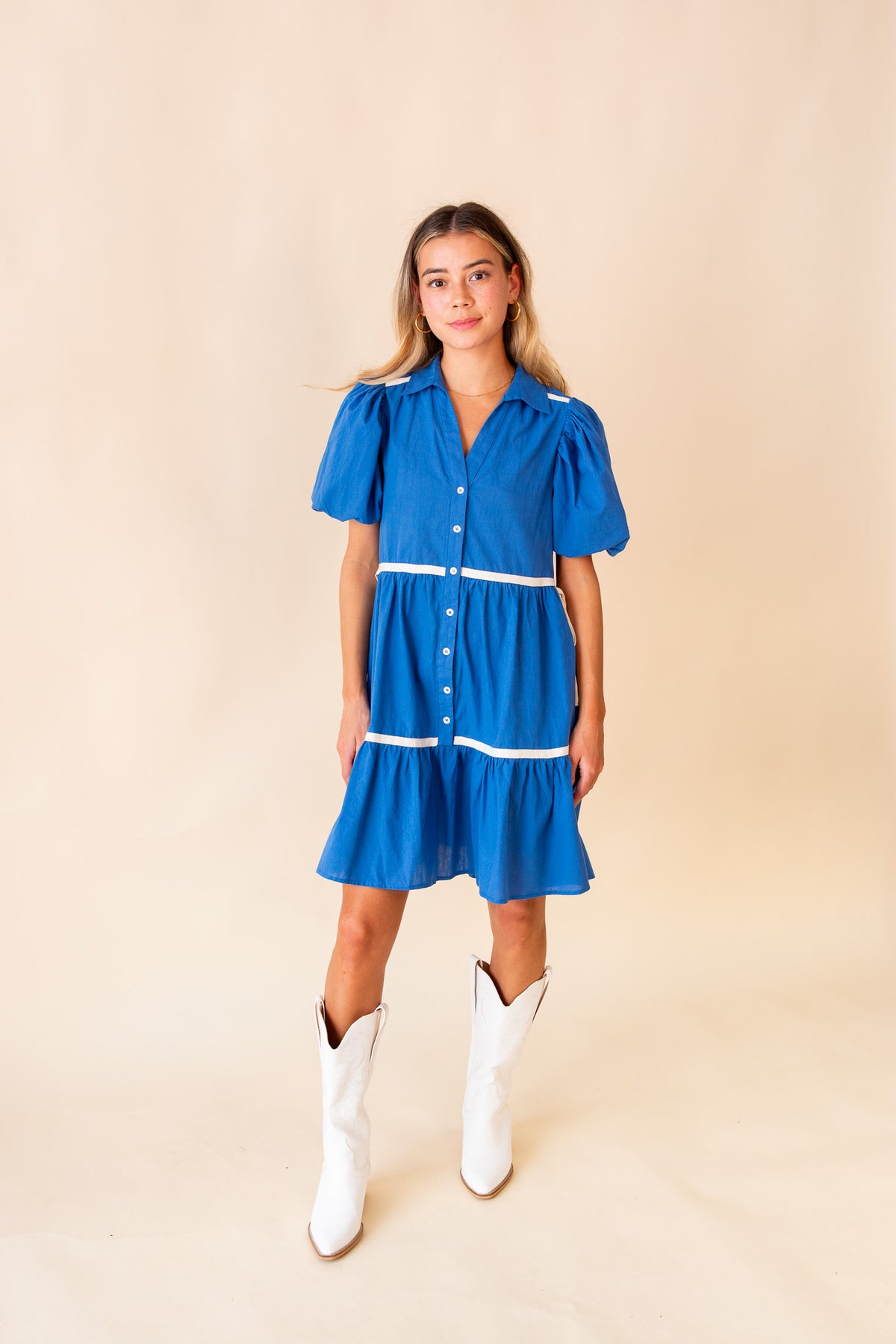 Brookelynn Short Sleeve Mini Dress