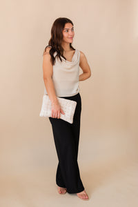 Last Night Cowl Neck Top