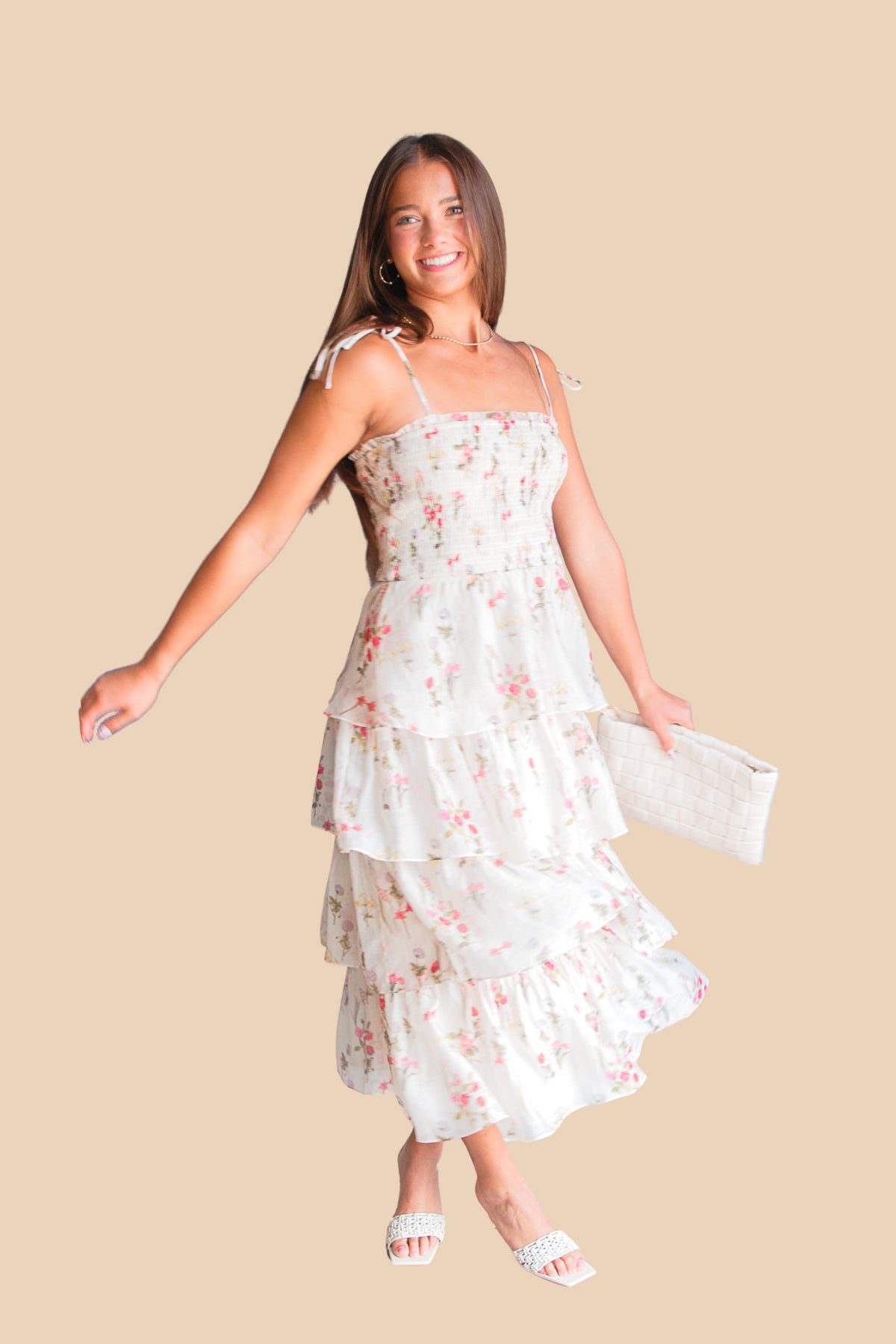Olive Tiered Dress