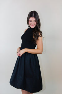 Happier Now Bubble Hem Midi Dress