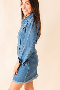 The Resa Denim Shirt Dress