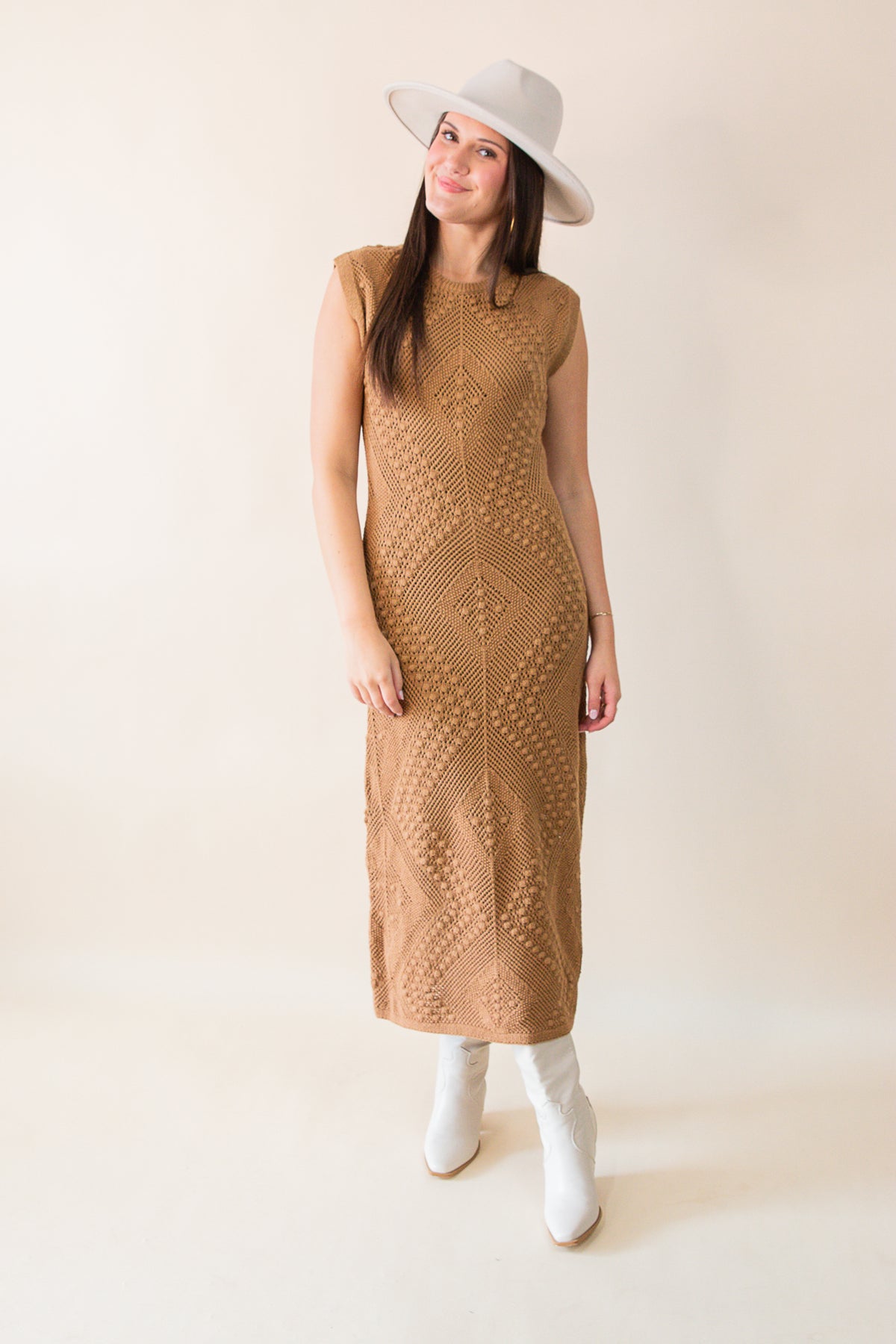 Wandering Intricate Knit Dress
