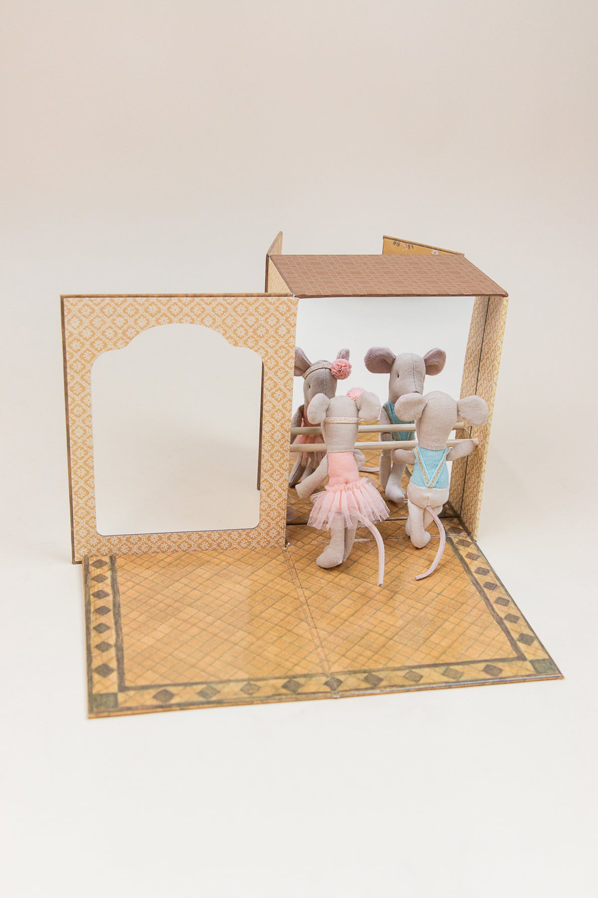 Ballet Mice in Dance Studio, Little Sister & Brother