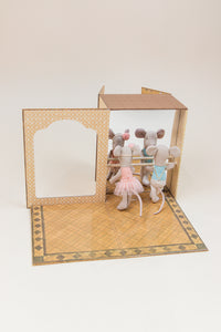 Ballet Mice in Dance Studio, Little Sister & Brother