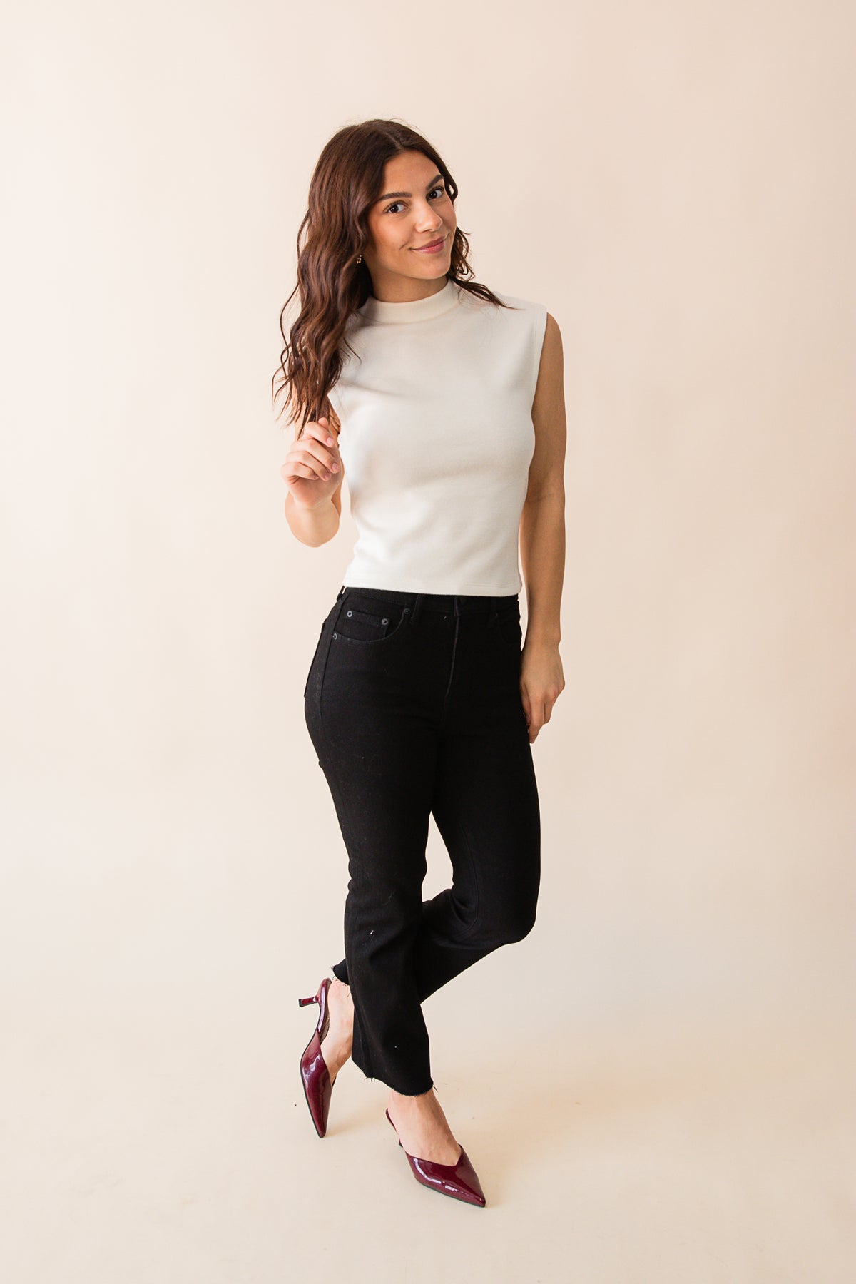 Downtown Mock Neck Top